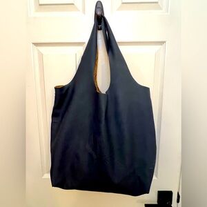 Sisley Dark Blue Oversized Tote with Zip Pouch